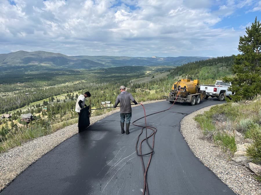 Residential Asphalt Seal Coating demo project