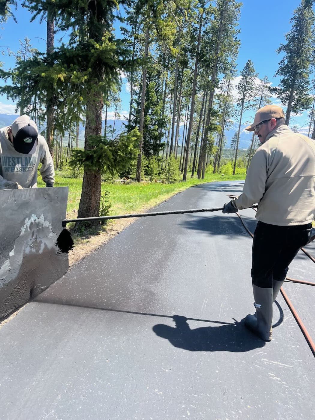 Residential asphalt seal coating project — Grand County, CO